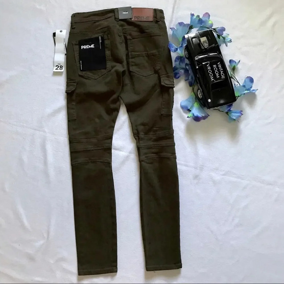 Preme NWT Olive Skinny Jeans Various - Picture 7 of 12